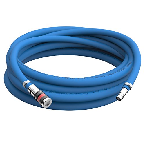 30m Lackierschlauch Ø 8mm Druckluftschlauch antistatisch Garnitur mit Würth Sicherheitskupplung und Schlauchtülle aus rostfreiem Stahl bis 50m am Stück Auswahl: 30m Meter