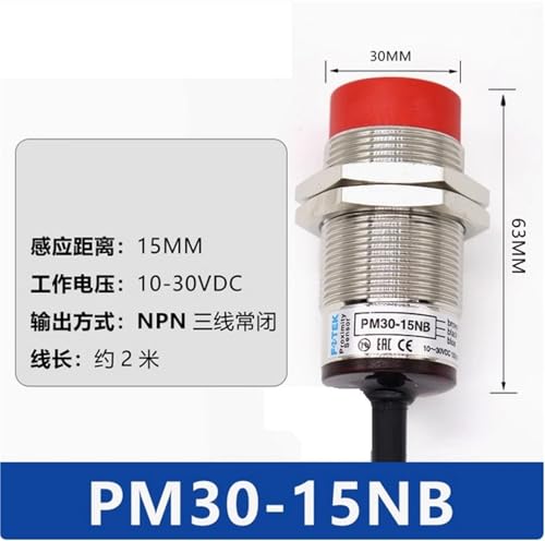 Switch Sensor PM30-15NB NPN NC capteur de proximité M30