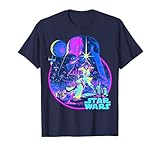 Star Wars Classic Bright Neon Poster Art Disney+ T-Shirt