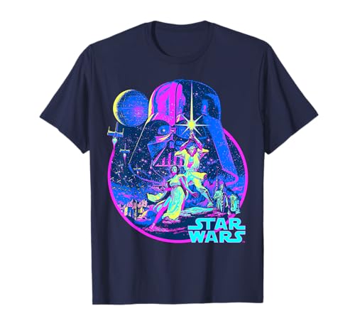 T-shirt Star Wars néon anti-déformation et couleurs durables