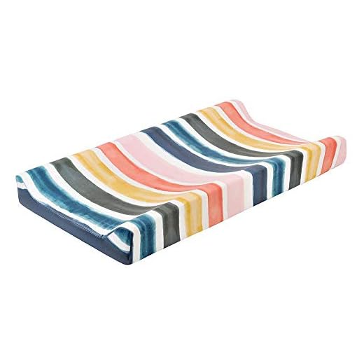 Basage Baby blöja skötbädd överdrag vagga madrass, spädbarn töjbart tyg skötbädd täck-regnbågsremsor