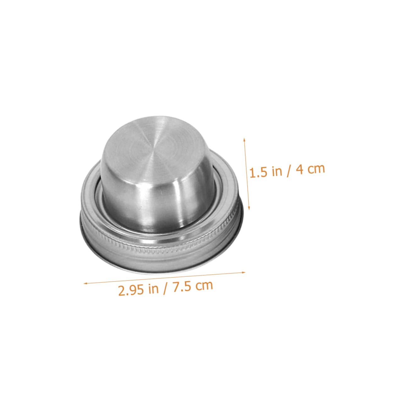 STOBAZA 4pcs Cocktail Shaker Lids Multi-function Spice Dispenser and Flour Sifter for Jars for Home Kitchen and Bar Use