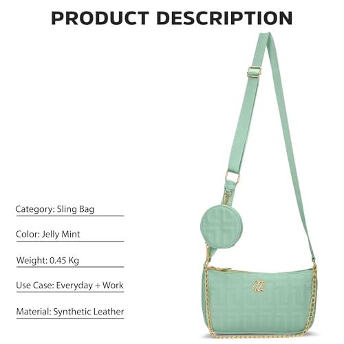 Image of Lavie Signature Women's Quilt Pagan Crossbody Sling Bag | Ladies Purse Handbag | Gift For Women