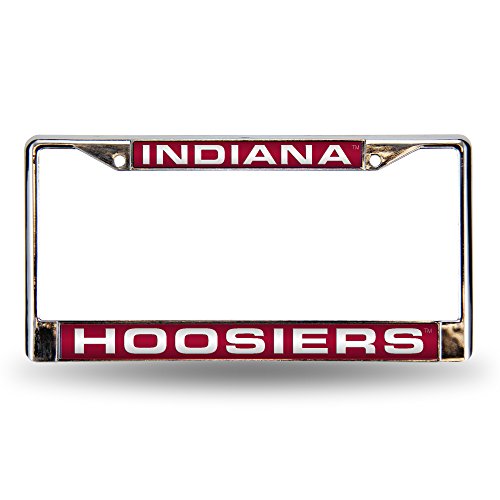 Rico Industries Indiana Hoosiers Red Chrome Laser License Frame 12