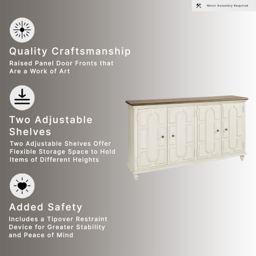 Signature Design by Ashley Roranville 69" Sideboard Buffet Accent Cabinet - image 6