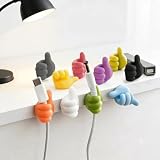Cord Holder for Nightstand Thumb For Charging Cords, Mix Colors, 10pcs