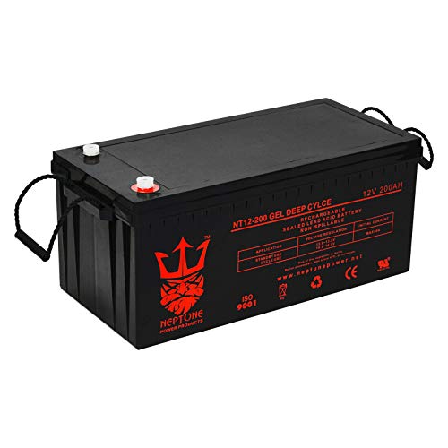Neptune 12V 200AH Rechargeable Deep Cycle Hybrid GEL Battery Solar Marine