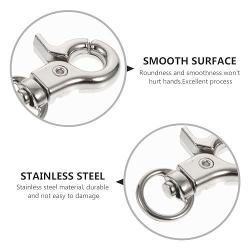 Image of balacoo 10 Pcs Bird Cage Door Lock Buckles Pet Cage Safety Clips Anti-Escape Hook Clips for Parrot Cages Small Medium Large Birdcage Use 1.18 X 0.59 X 0.19 in
