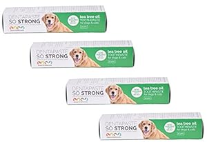 Bharat International Tea Tree Oil Dentapaste with Brush Toothpaste for Dogs and Cats, 50g - Pack of 4