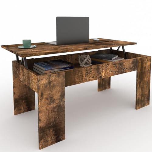 SPAZIO EXTRA: è fornito uno scomparto nascosto proprio sotto la parte superiore in modo da riporre oggetti come riviste, laptop, sacchetti, bicchieri di carta, caffè, tè, libri e altri. Questo spazio aggiuntivo permette di avere questi oggetti quotidiani sempre a portata di mano, senza creare sporcizia; infine, il ripiano inferiore aperto può contenere telecomandi, tazze, biscotti e altri oggetti d’uso frequente.