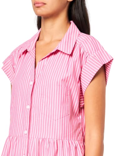 Image of Tommy Hilfiger Women's Cuff Sleeve Collared Neck Cotton Button Down Mini Dress