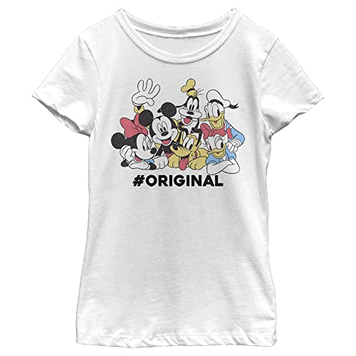 T-shirt Disney blanc grande taille pour fille ado au style casual quotidien