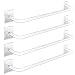 Jetec 4 Piezas Barras de Toalla de Mano de Acrílico Transparente Soporte de Toalla de Mano Autoadhesivo Toallero de Mano Montado en Pared de Cocina Baño para Decoración Hogar