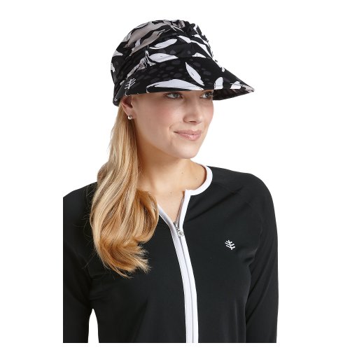 Coolibar Women' s UPF 50 Plus Swim Visor, Donna