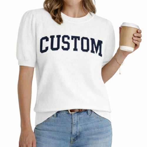 Noni Custom Knit Letter Sweater, Personalized Sweater...