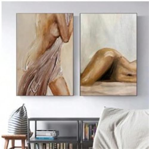 Affiche de belle femme sexy art moderne peinture sur toile 40x60cm