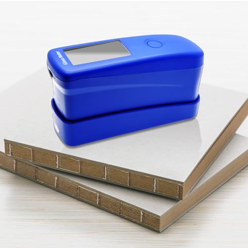 Gloss Meter Angle Three 20/60/85 Degree Gloss Tester Surface Gloss Measurement for Coating, Ink, Electroplating Layer Precise Glossmeter Measurement with Measuring Range Up to 2000GU (Model AMT605)