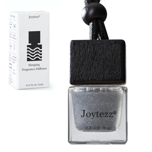 Image of Hanging Car Air Freshener, Shiny Black Sandalwood Scent Cute Fragrance Oil Long Lasting Air Diffuser Car for Men