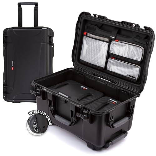 Image of NANUK 938 Pro Photo with N-Cubik - Waterproof Travel Camera Hard Case with 17L N-Cubik Insert and Wheels, 23.8 inch x 15.5 inch x 13.2 inch, Dustproof and Impact-Resistant, Ideal for Heavy Loads - Black