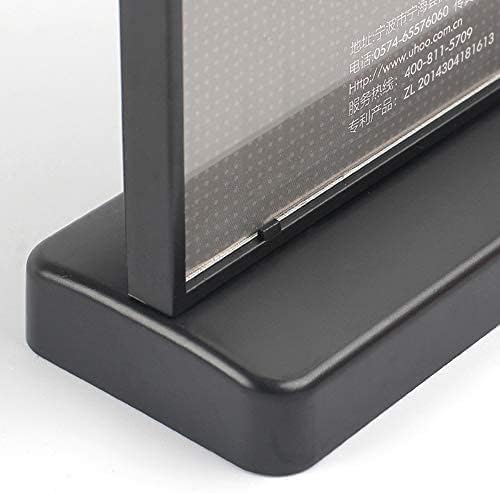 ABS Plastic Sign Holder,Menu Displays T Shape Sign Stand (Vertical Black A6 105×148mm/4.13×5.83 inches) - Image 4
