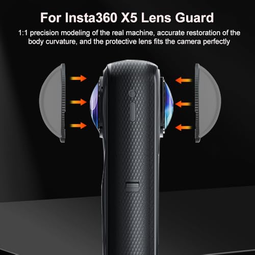 Protector Rotativo Premium para Lente de Insta360 X5 | Cristal Templado 9H, Recubrimiento Antirreflejo, Antiempañante y Resistente a Rayaduras miniatura 3