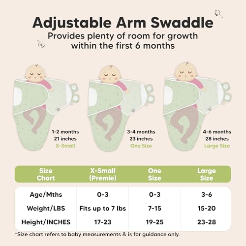 Image of 3-Pack Organic Baby Swaddle Sleep Sacks - Swaddles for Newborns, Infant 0-3 Months, Baby Girls, Boys, Soft & Snug Newborn Sleep Sack, Nursery Swaddling Blankets (Bunnies, OS)