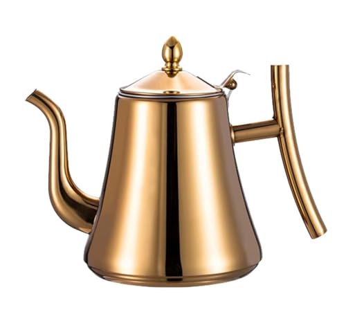 Bouilloire à thé infuseur amovible pour café et thé en vrac de 1L en inox