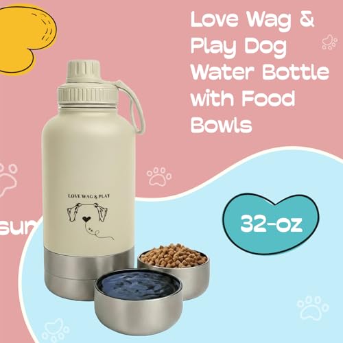 Bouteille d'eau pour chien pour la randonnée gourde de voyage portable et étanche