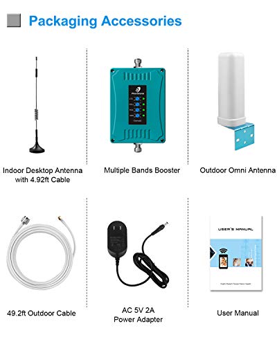 Phonetone Cell Phone Signal Booster for Home Use - Cellular Repeater Kit Boosts All Carriers Verizon AT&T T-Mobile Voice and Data | Support Multi Devices | FCC Approved - Thumbnail 5
