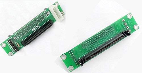 JXSZSCSI Adapter 80pin to 68pin Female Ultra SCSI II/III LVD-SE Card