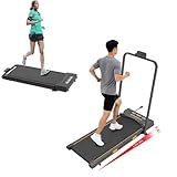 Yumcute ルームランナー 傾斜付き 角度調整 ウォーキングマシン ランニングマシン トレーニングマシン 静音 時速1-10km/h フィットネス ダイエット 家庭用 健康器具 省スペース 収納便利 (MAX10KM/H（ブラック）)