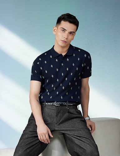 Image of United Colors of Benetton Men Cotton Solid Regular Fit Polo Shirt