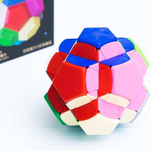 Image of YuXin Star-Burst Megaminx Speed Cube | Interstellar Series 12-Axis Shape Mod | Truncated Star-Navi Design, Professional 12-Color Stickerless Puzzle, Smooth Turning Collector's Brain Teaser