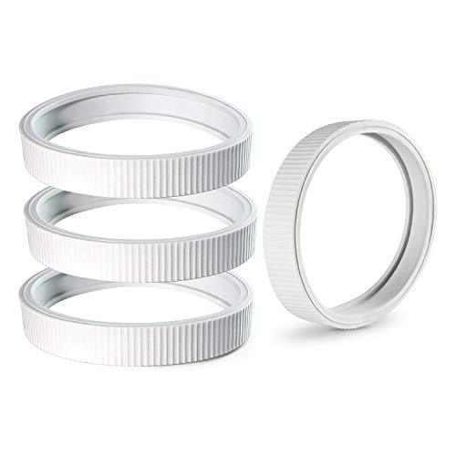 Funmit Upgraded Rubber Tire with Treads LLC1 Tire and 360007 Tire Replacement for Pentair Legend Pool Cleaner Wheel Rubber Tires Automatic Pool and Spa Cleaner (4 Pack)