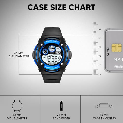 Image of V2A NOVA-X 2930 Digital Watch for Boys | Colour Pop Sports Design | Active Everyday Watch for Kids with Digital Display, Backlight & 50M Water Resistance