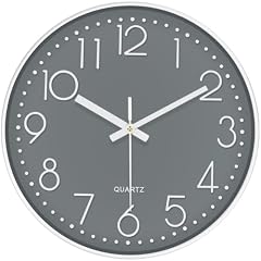 Mabpedo Silent Wall Clocks Battery Operated 8 Inch, Analog Wall Clock with Oversized Number review