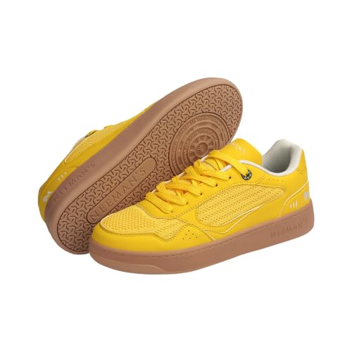 Image of Neeman's Remix Modish Sneakers for Men & Women | Retro Inspired Y2K Streetwear Unisex Casual Shoes | Breathable Knit Upper with Dual Density Cushioning | Lightweight Comfortable Lace- Up Footwear