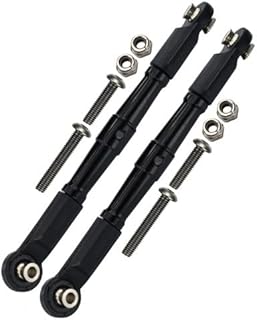 GPM 1/10 Baja Rey 4WD Desert Truck (LOS03008) Upgrade Parts Aluminum Front Turnbuckle for Steering - 1Pr Set Black