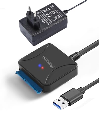 Mueuton Cable SATA a USB 3.0, Cable adaptador de disco duro SATA