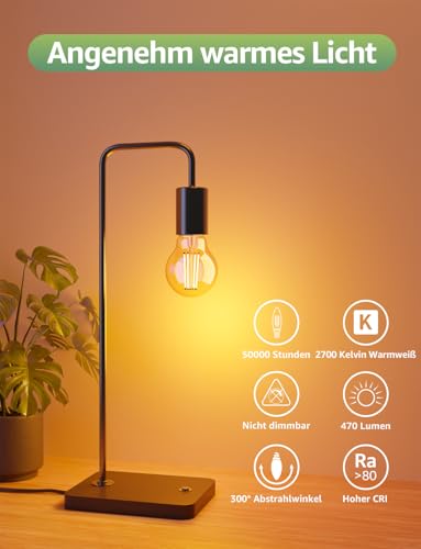 Lepro Energieklasse A E14 LED warmweiss, 2.2W P45 470 Lumen 2700K, 4 Stück – Ansicht 5