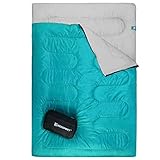 Bessport Saco de Dormir Doble para Acampar, 2 Personas Adultos/Adolescentes Saco de Dormir Ligero para mochileros, Senderismo, Carpa, campista al Aire Libre