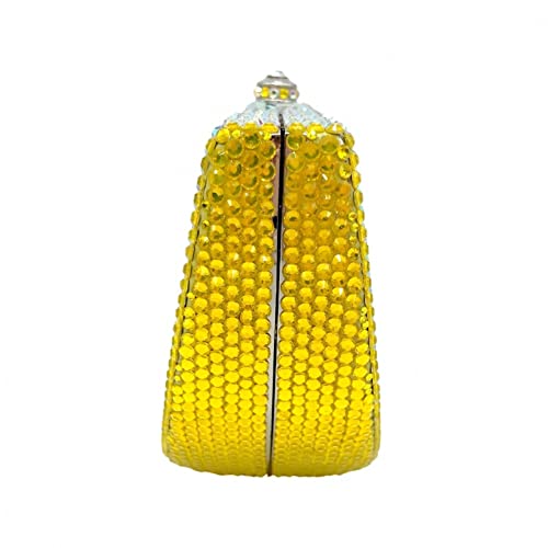Image of Women Cute Fruit Evening Clutch Sparkling Rhinestones Purse Crystal Banquet Prom Shoulder Bag