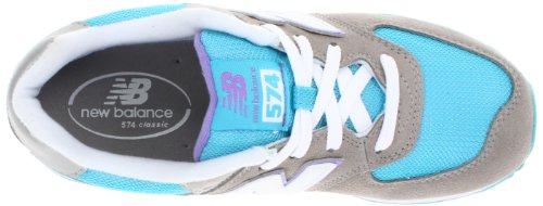 Image of New Balance Kids 574 New-b V2 Familiar Ground Hook and Loop Sneaker