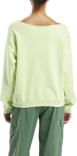 Reebok Sweat-Shirt à Manches Longues pour Femme, Astro Lime,