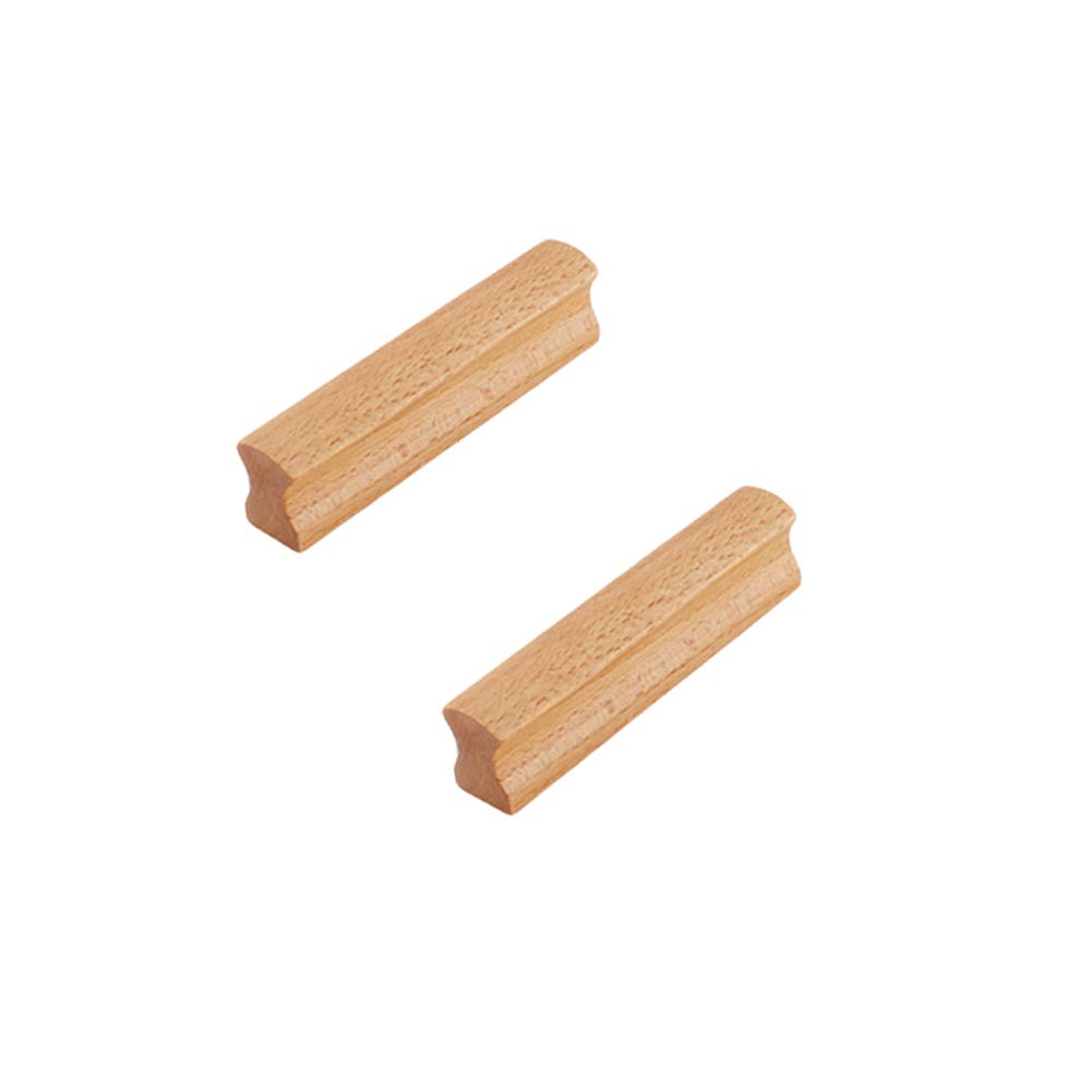 Auniwaig Lot De 10 Poignées De Tiroir En Bois Brut De 10,9 Cm Avec Vis