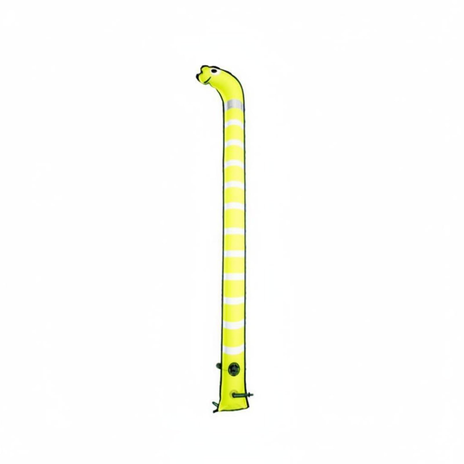 MERIGLARE Bouée de Plongée Gonflable avec Design Tête d'Anguille Matériau TPU Longévité Bande Réfléchissante et Indicateur de Position Adaptée à la Plongée Loisir sous-Marine Apnée