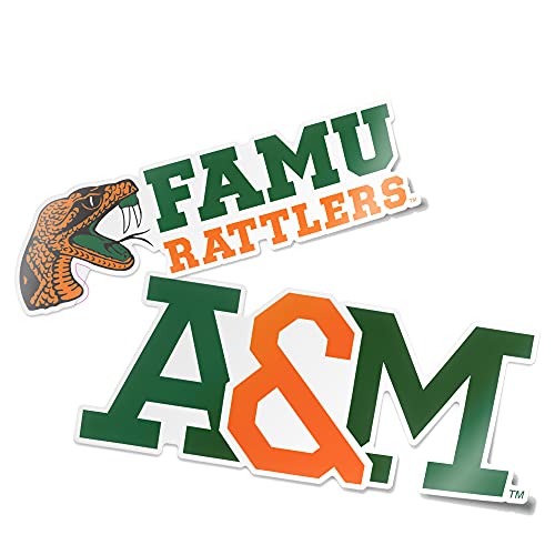 Desert Cactus Florida A&M Rattlers FAMU Sticker Decal (4" Set V1)