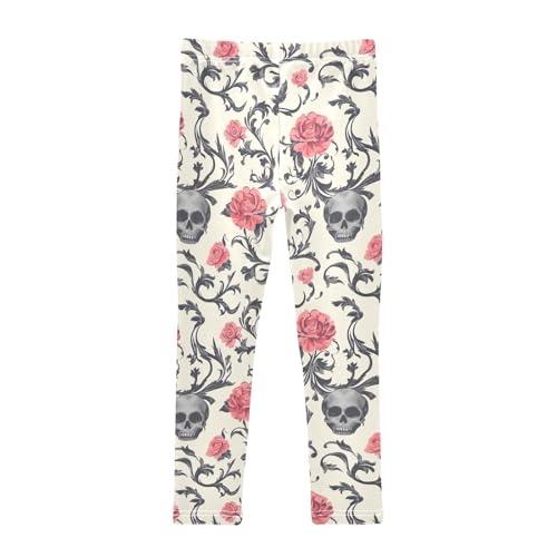 Romantic Horror Girls Leggings,Workout Leggings for Girls Toddler Athletic Legging Size for 3-10T2