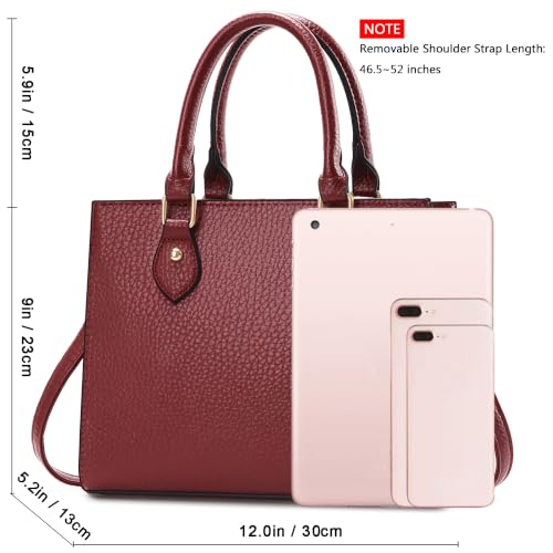 Image of CHICAROUSAL Crossbody Purses and Handbags for Women PU Leather Tote Top Handle Satchel Shoulder Bags