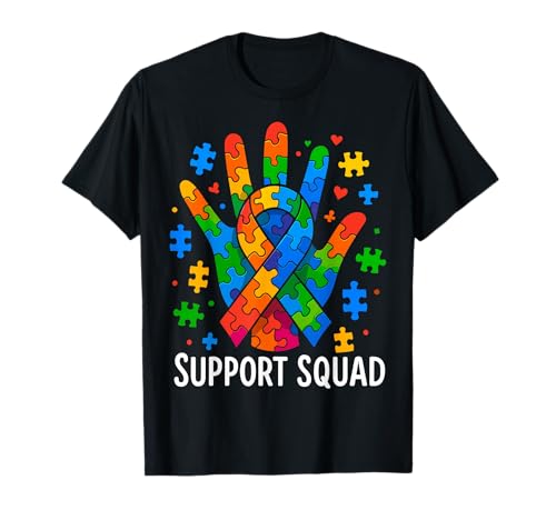 Autism Awareness Autism Support Squad T-Shirt